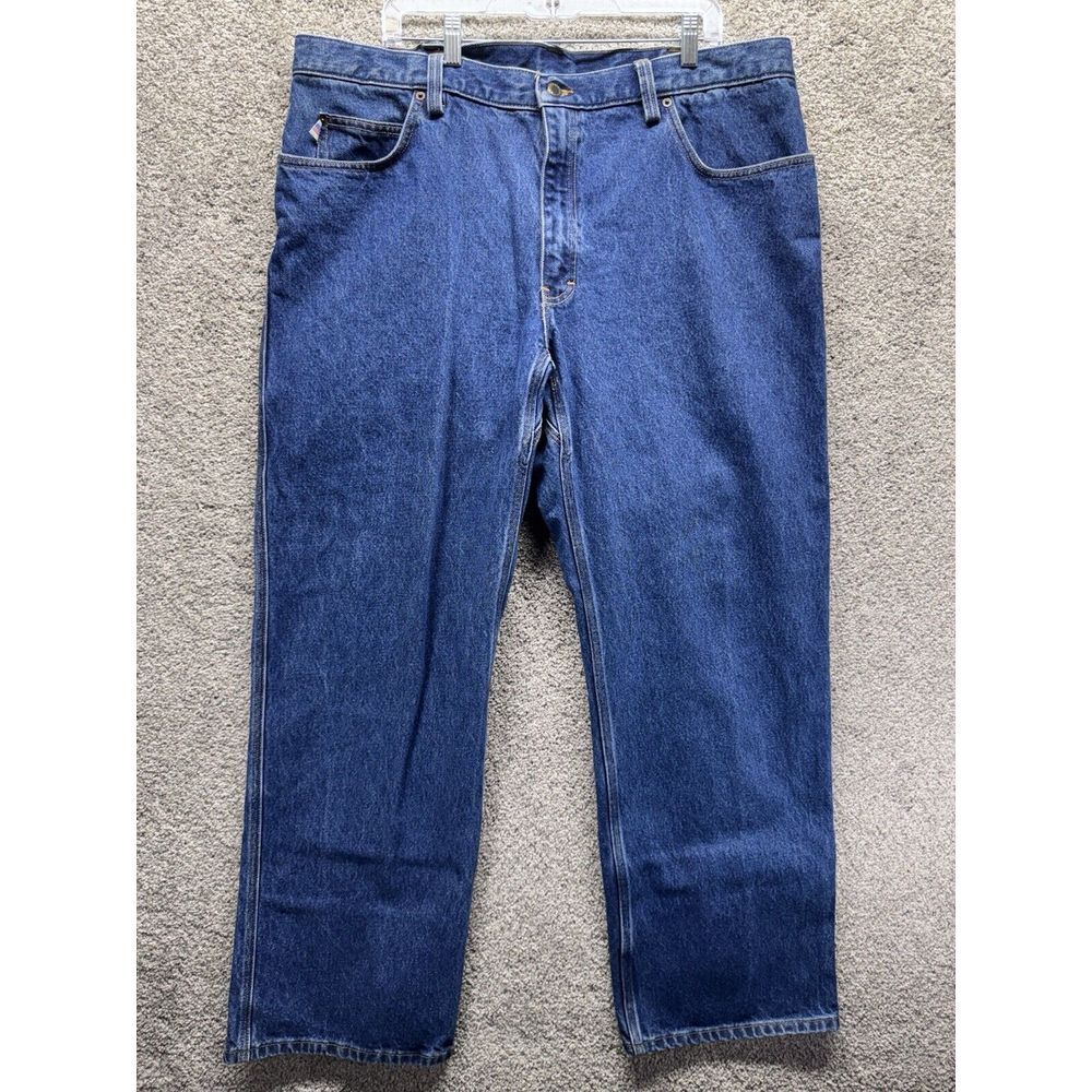 Duluth‎ Trading Co. Jeans Mens Size 42x32 Relaxed Fit Wide Leg Made in the USA